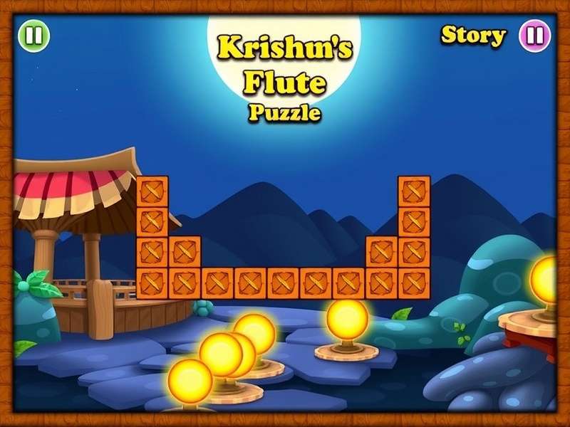 Krishna S Flute Puzzle Gameplay Screenshot